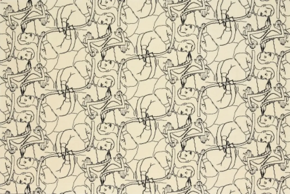 Lithografie Dheedene - Octopus - White