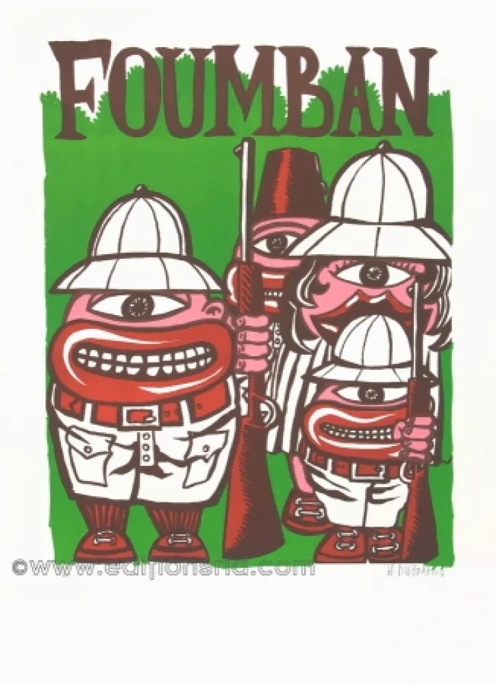 Lithografie Di Rosa - Foumban