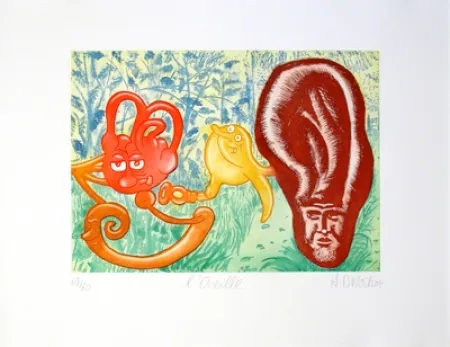 Ets En Aquatint Di Rosa - L'oreille