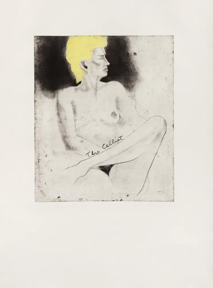 Gravure Dine - The Cellist