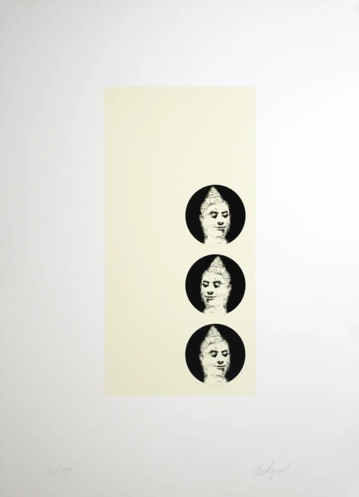 Lithografie Dokoupil - Buddha, 1995