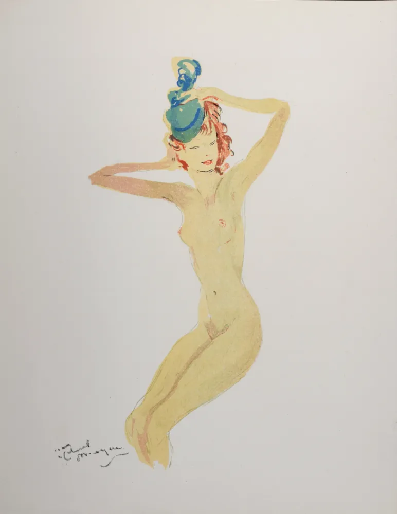 Lithografie Domergue - La Parisienne : Elvire, 1956