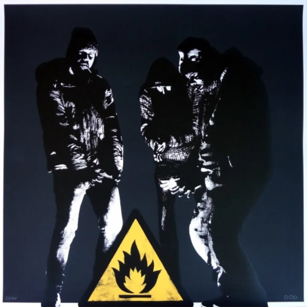 Zeefdruk Dot Dot Dot - Bumfire (black - main edition)