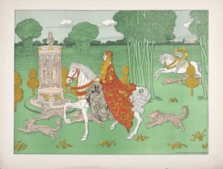 Lithografie Doudelet - La Châtelaine, 1897