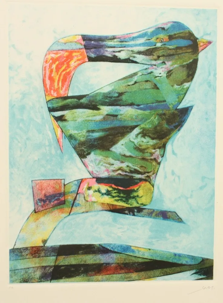 Ets En Aquatint Dova  - UCCELLO DI BRETAGNA