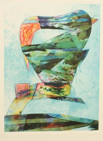 Ets En Aquatint Dova  - UCCELLO DI BRETAGNA