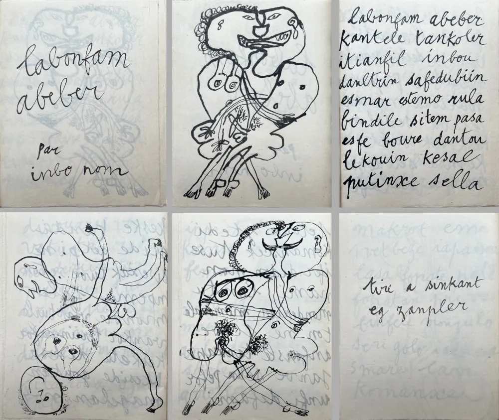 Geïllustreerd Boek Dubuffet - LABONFAM ABEBER PAR INBO NOM (1950)