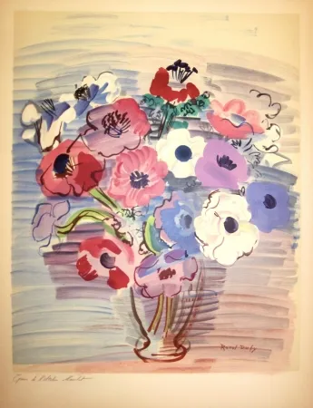 Lithografie Dufy - Bouquet de fleurs