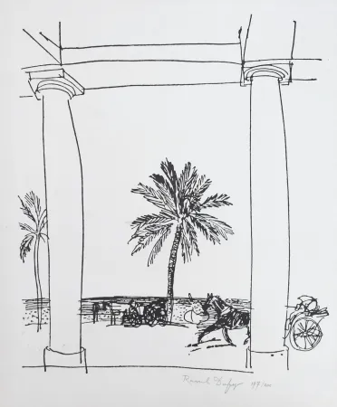 Lithografie Dufy - La Palais de la Méditerranée