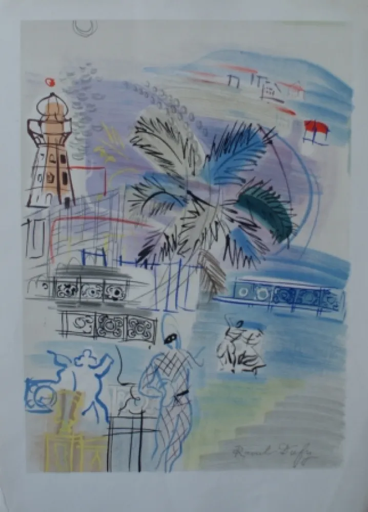 Lithografie Dufy - Nice
