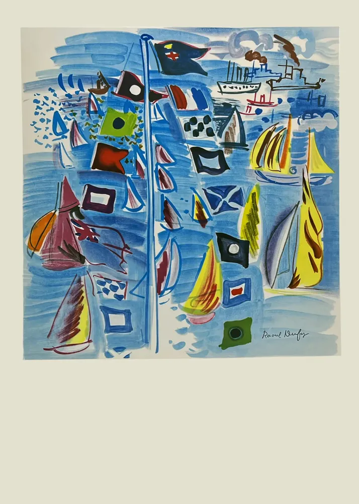 Lithografie Dufy - VILLE DE HONFLEUR - HOMMAGE A RAOUL DUFY 1954