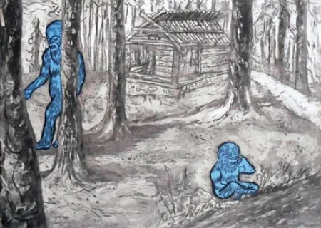 Ets En Aquatint Düne - Morstuga