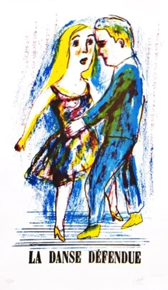 Lithografie Dutertre - Danse Défendue