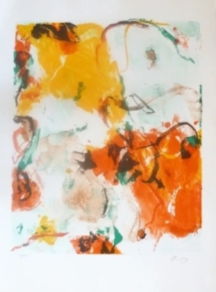 Lithografie En Jong - Composition Abstraite