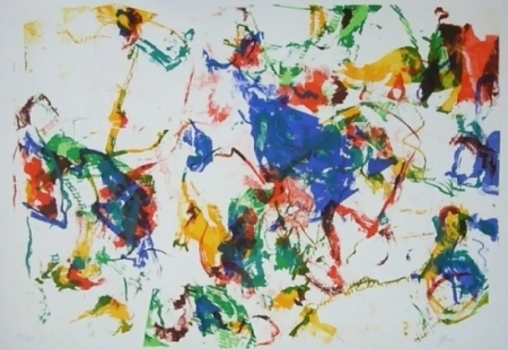 Lithografie En Joong - Composition abstraite 