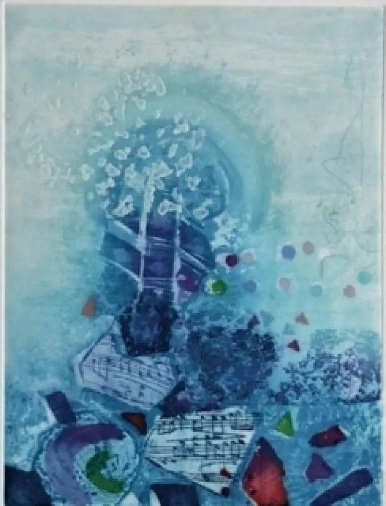 Ets En Aquatint Engel - Quartet 1