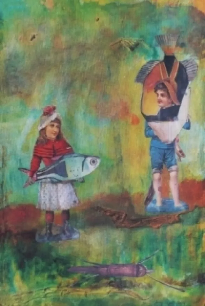 Lithografie Ernst - A Sunday walk in the park