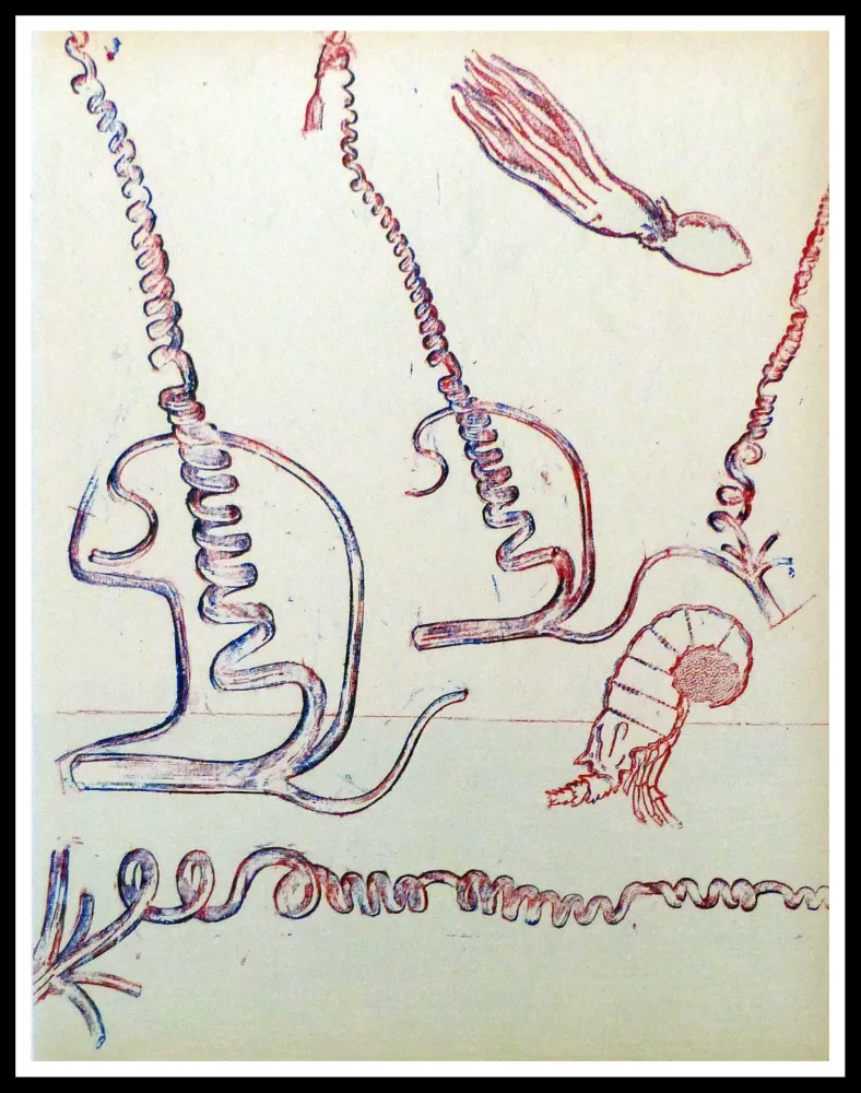 Lithografie Ernst - Composition surréaliste 