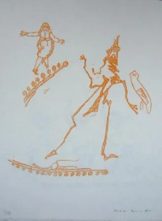 Lithografie Ernst - Lewis Carroll's Wunderland 15