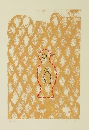 Ets En Aquatint Ernst - Oiseau