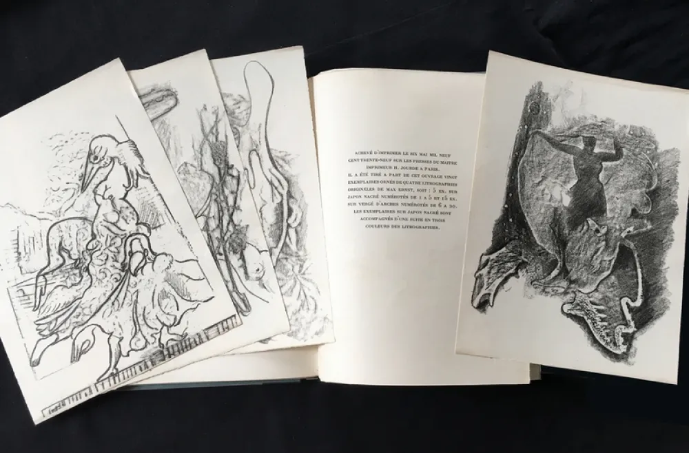 Geïllustreerd Boek Ernst - Paul Éluard. CHANSON COMPLÈTE. Avec 4 Lithographies de Max Ernst (1939)