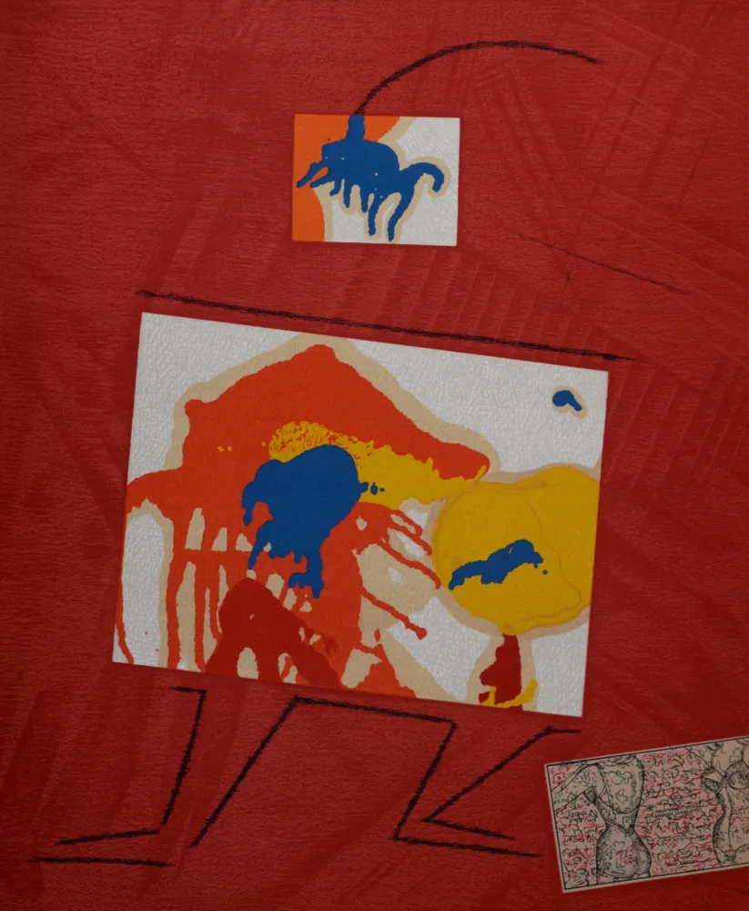 Lithografie Ernst - S'égayant s'égratignant à l'objection, 1969