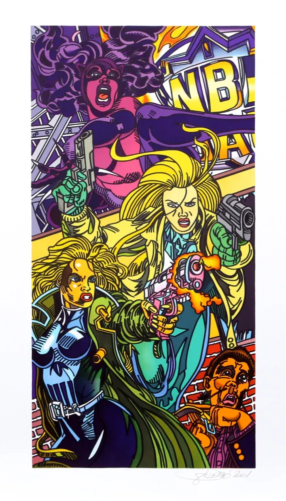 Lithografie Erro - Catman