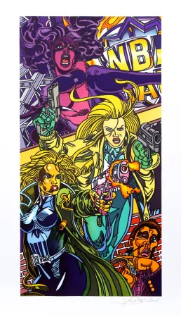 Lithografie Erro - Catman