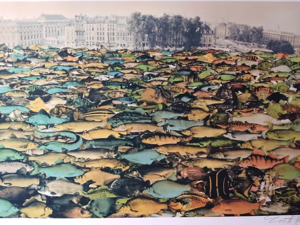 Lithografie Erro - Fishscape