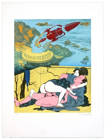 Lithografie Erro - Made in Japan