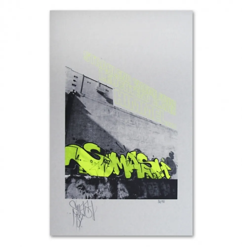 Zeefdruk Falkner - My Space yellow