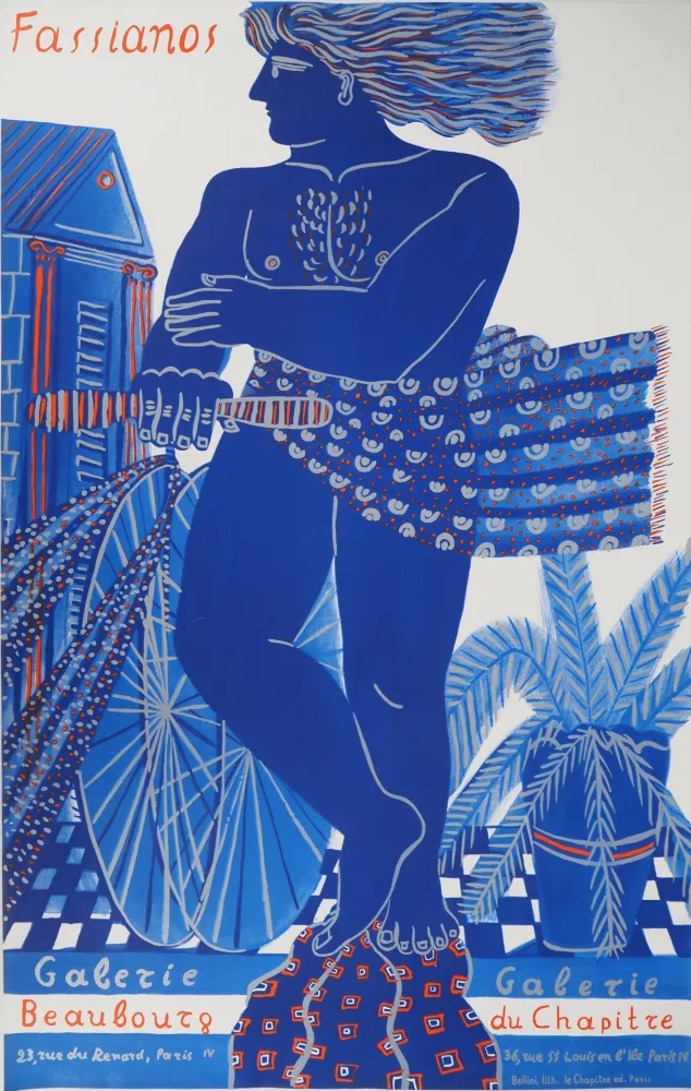 Geïllustreerd Boek Fassianos - Cycliste dans le vent