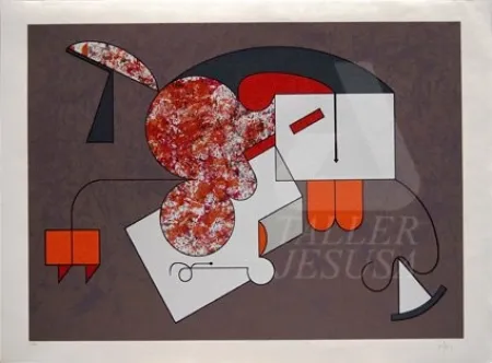 Zeefdruk Felguerez - Caracoles del silencio