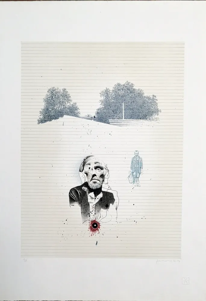 Lithografie Ferroni - Norge-ultimo addio