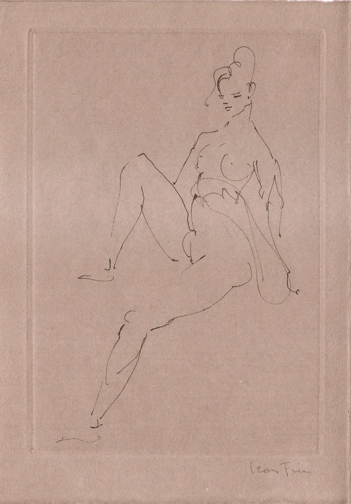 Geïllustreerd Boek Fini - L'épouse infidèle.  Poemes.  Deux eaux-fortes originales de Leonor Fini.