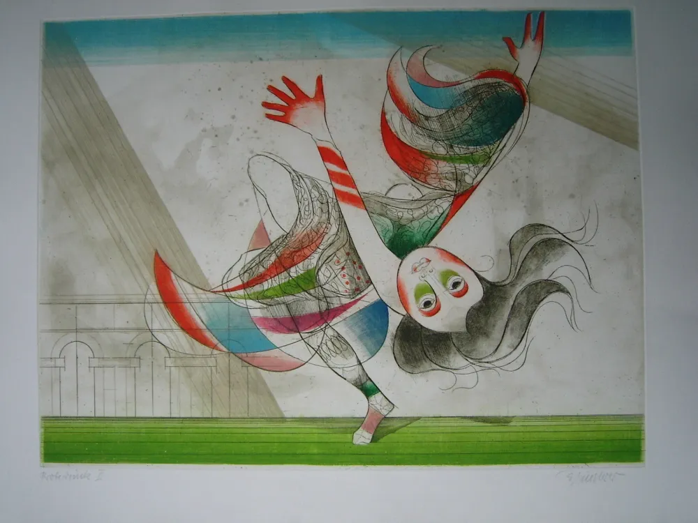 Ets En Aquatint Finsterer - Tanz der Salome