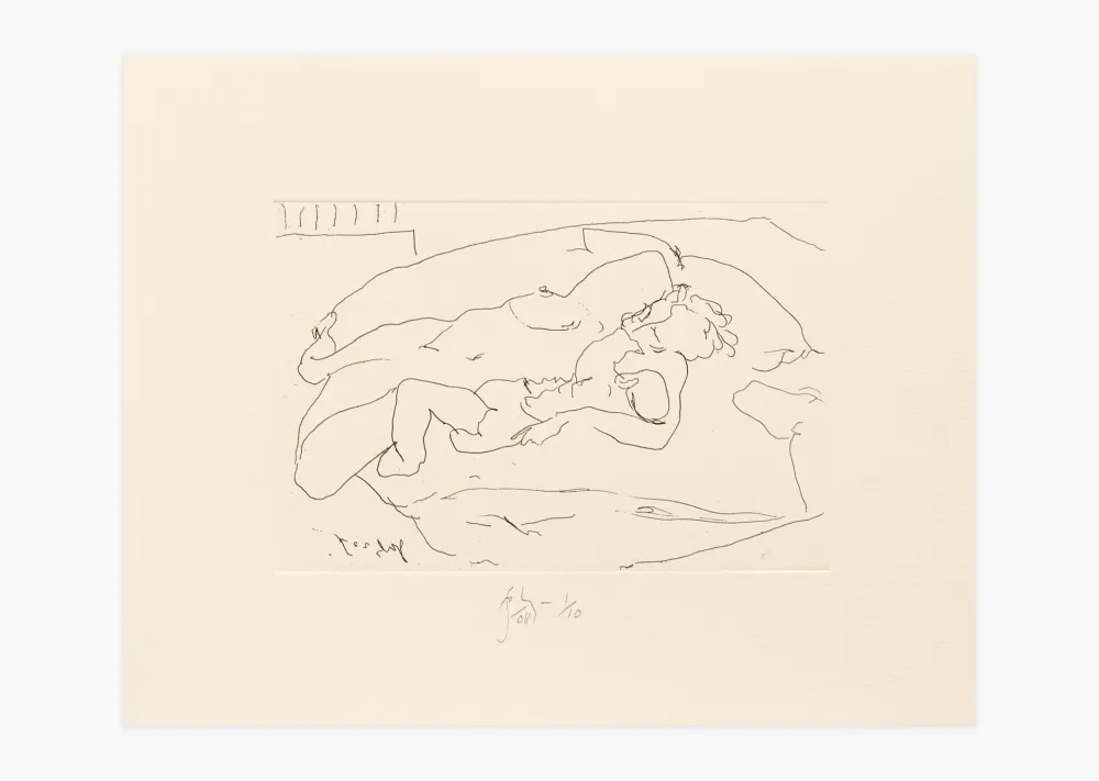 Gravure Flanagan - Mother with suckling child