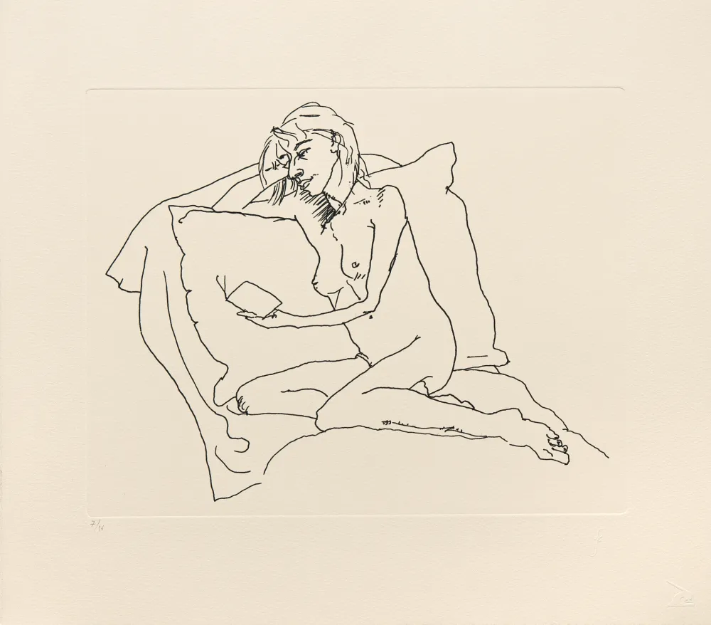 Gravure Flanagan - Woman reading