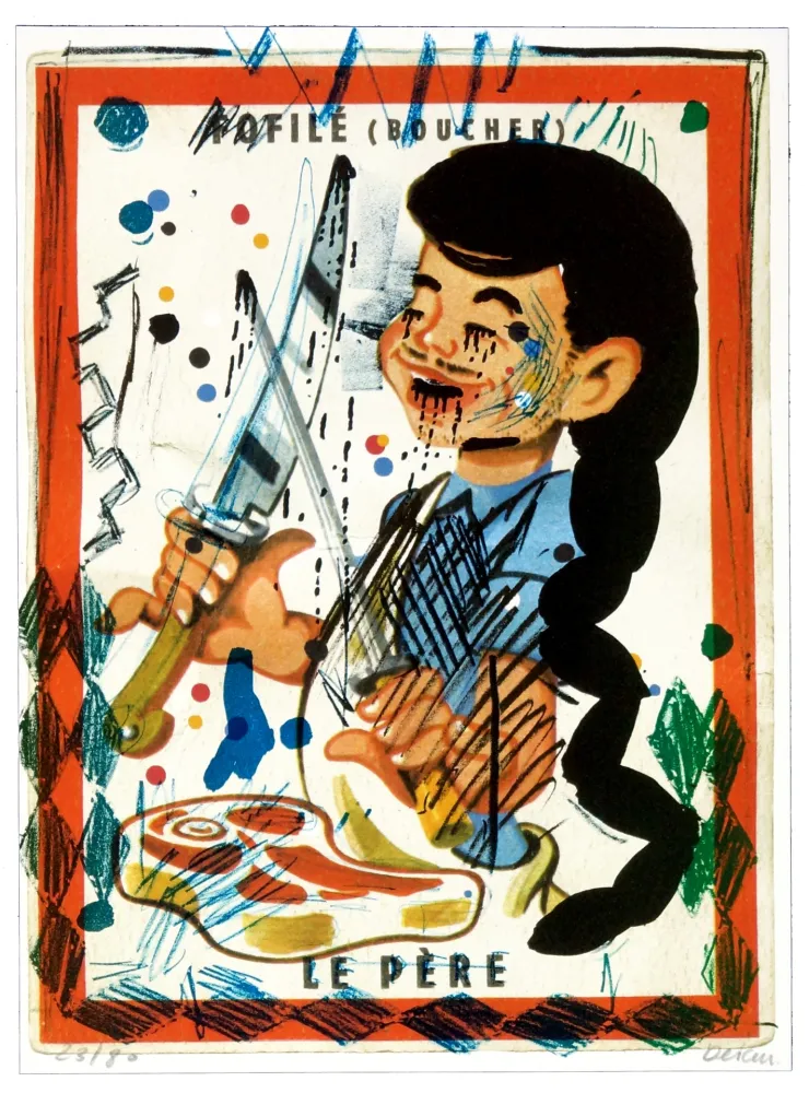 Lithografie Flores - Faufilé (Boucher)