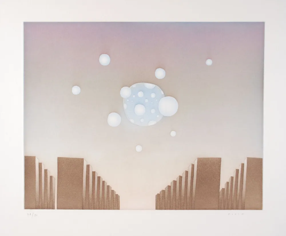 Ets En Aquatint Folon - Ouverture