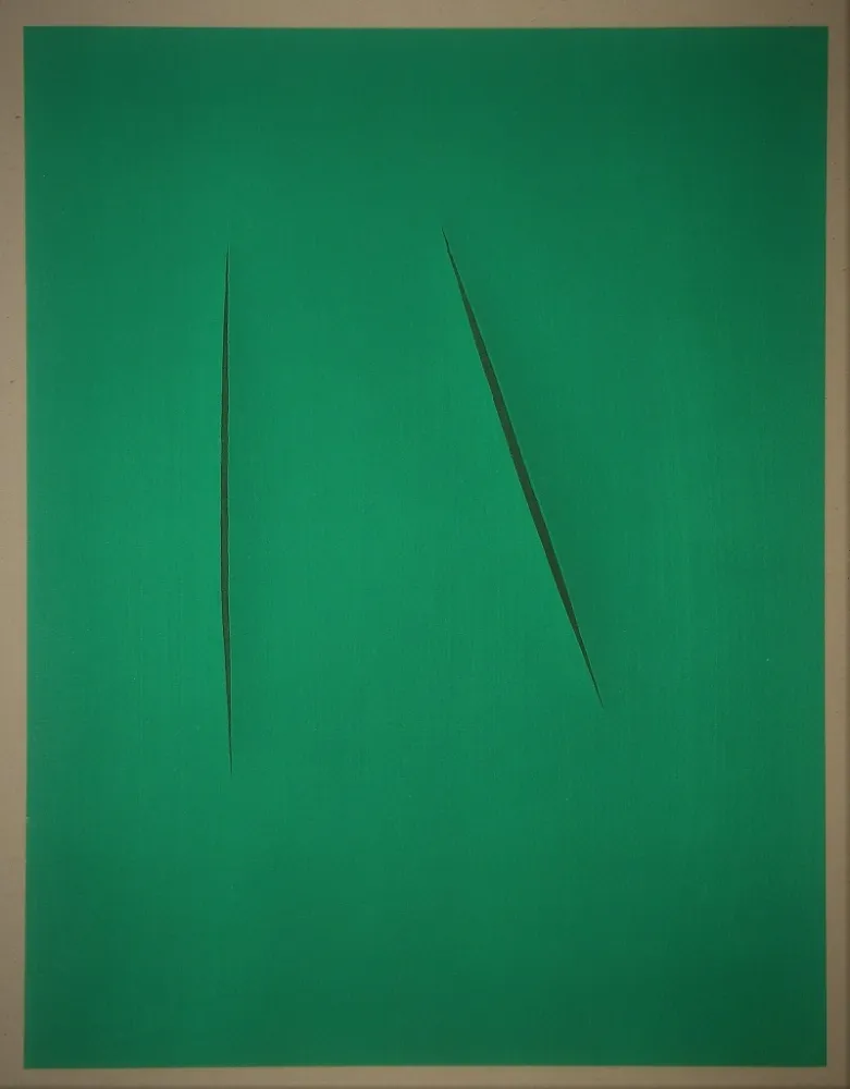 Pochoir Fontana - Concetto Spaziale