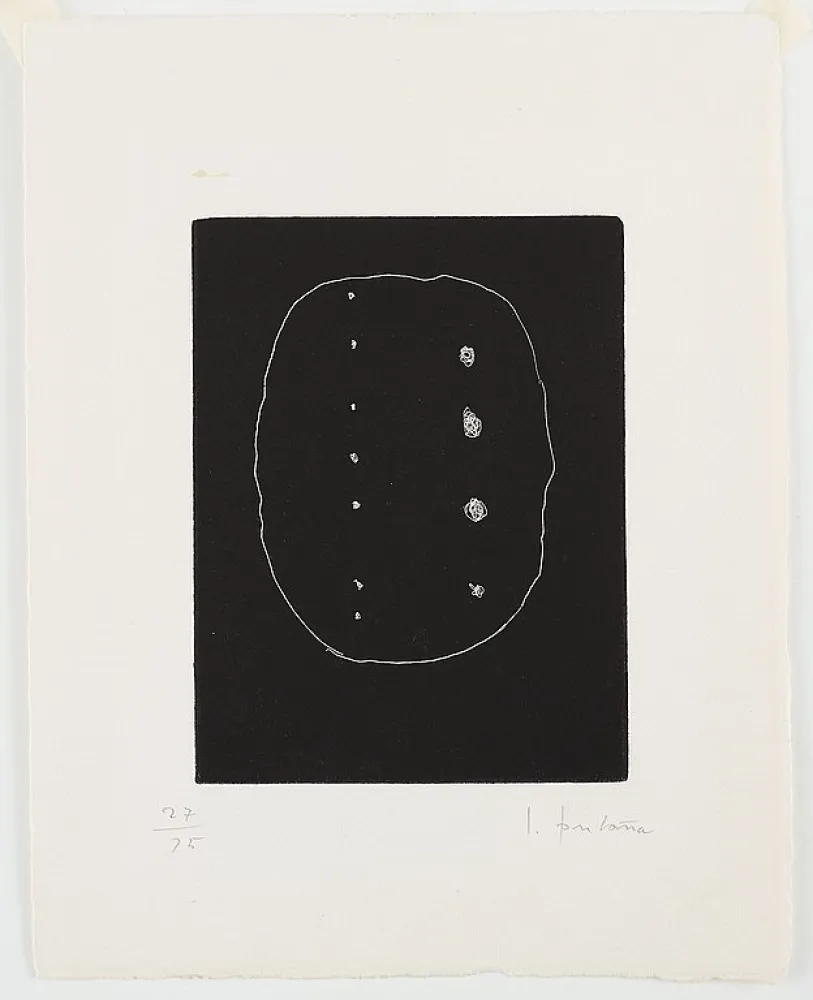 Ets En Aquatint Fontana - L'epèe dans l'eau