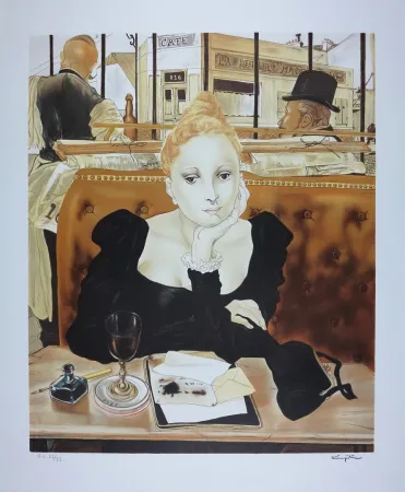 Lithografie Foujita - CAFE