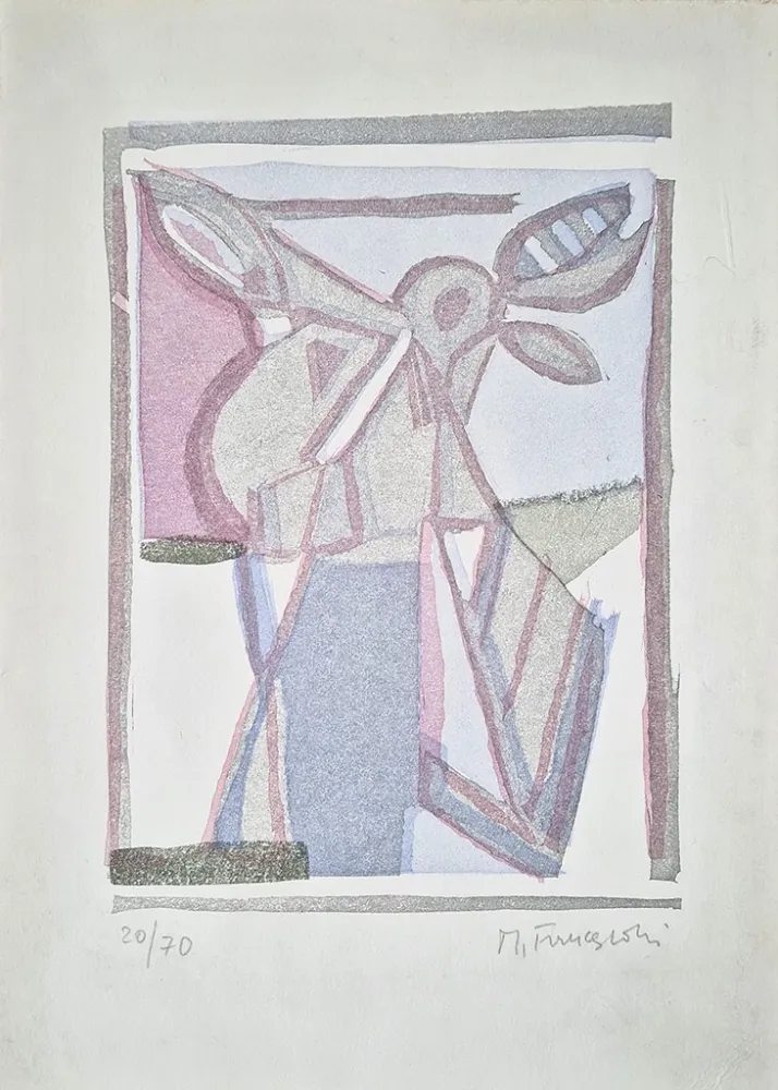 Houtsnede Francesconi - Composizione 2