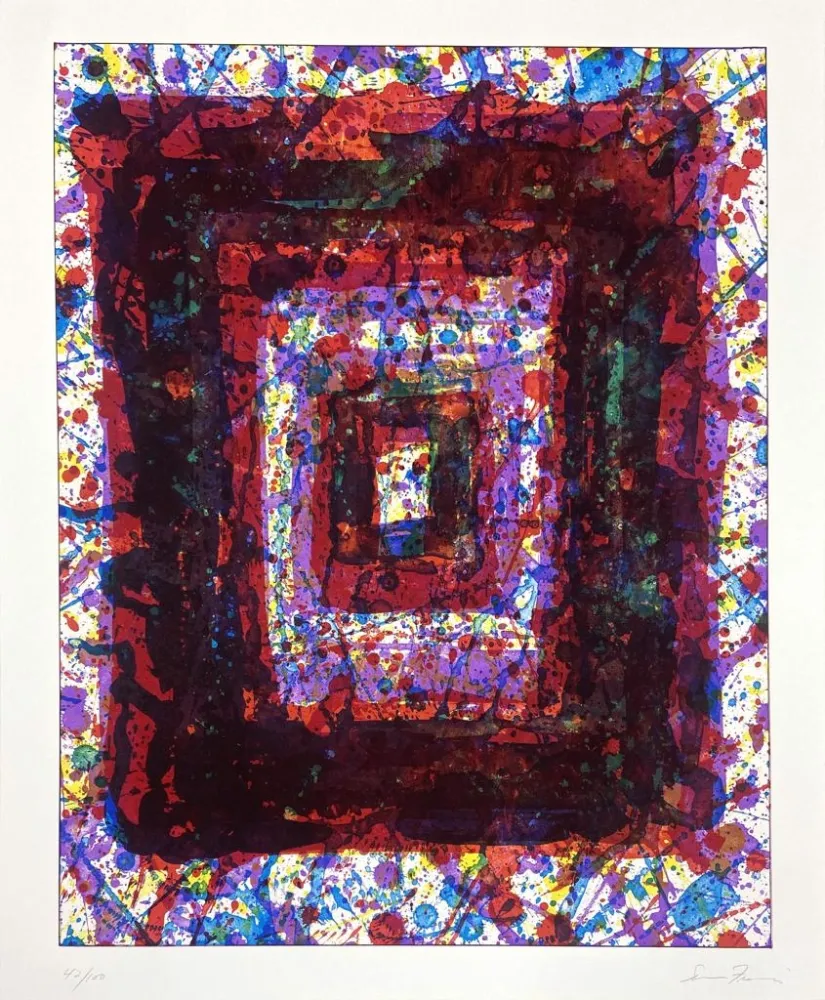 Lithografie Francis - Untitled (SF-257) from Marginalia: Hommage to Shimizu Sutie