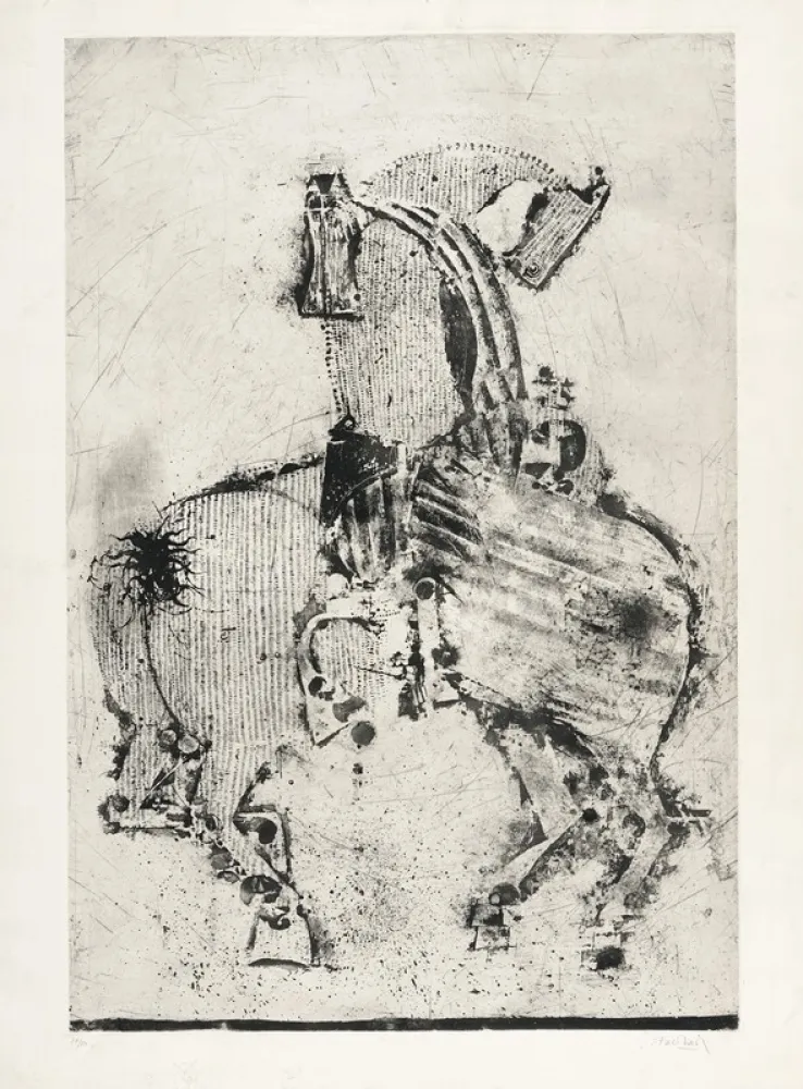 Ets En Aquatint Friedlaender - Les grands chevaux