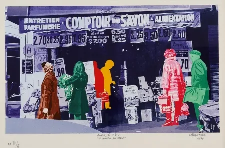 Zeefdruk Fromanger - Le Comptoir du Savon 