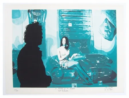 Lithografie Fromanger - Le peintre et le modèle