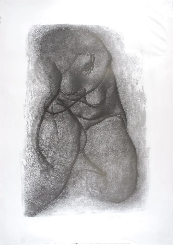 Lithografie Fulla - Nu de Dame assise II