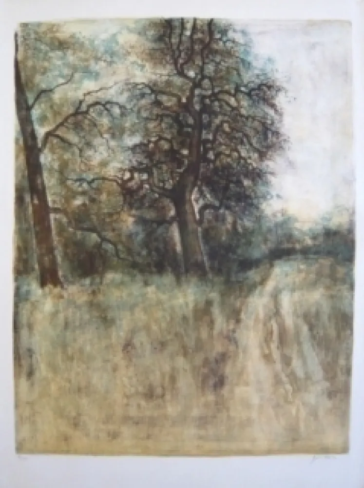 Lithografie Gantner - Arbre